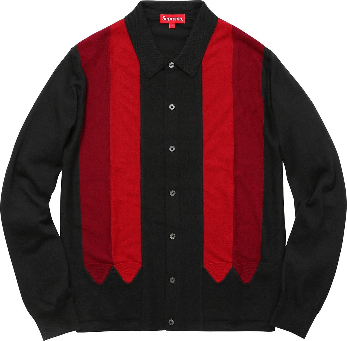 Arrows Striped Polo Sweater view 3